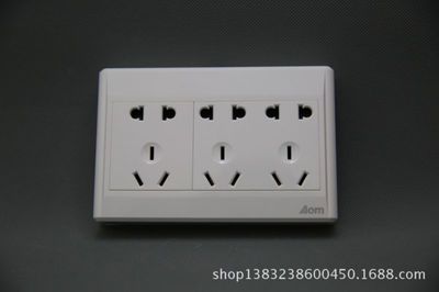 奧姆龍M6連體工程款十五孔墻壁開關(guān)插座 家居電氣的便捷升級之選